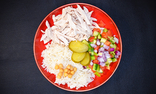 Haşlanmış Tavuk Bowl